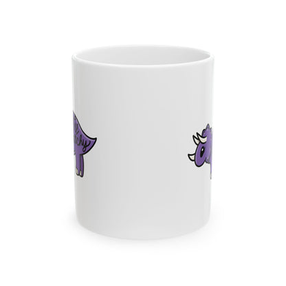Eat The Patriarchy, Purple Dinosaur Coffee Mug