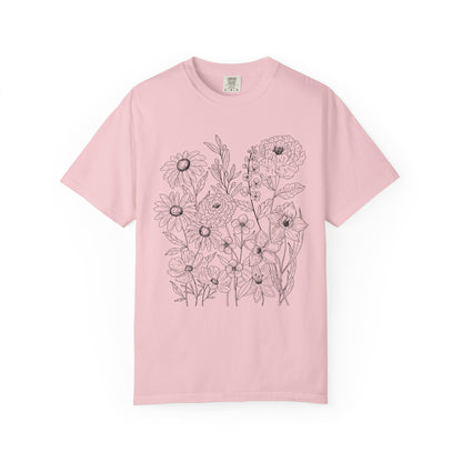 Wildly Growing Florals Comfort Colors T-Shirt