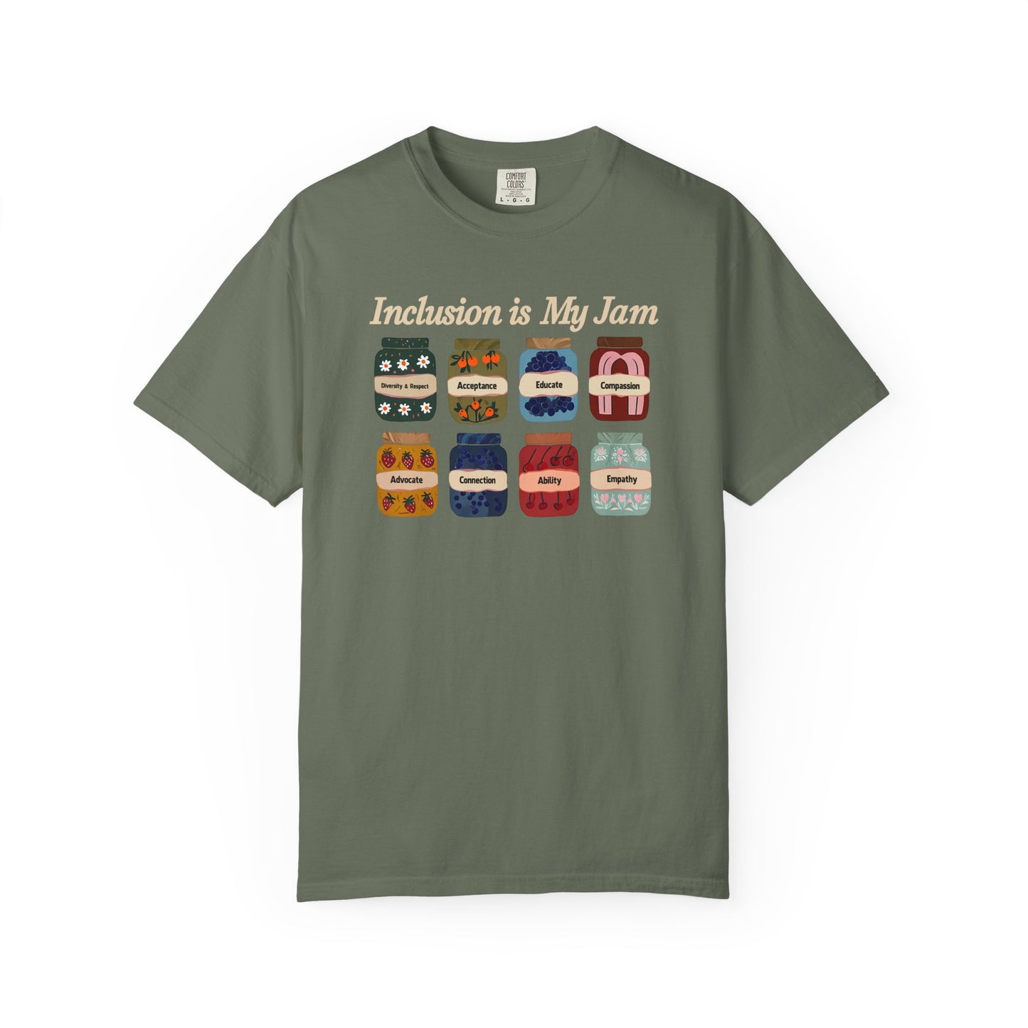 Inclusion Is My Jam, Diversity, Equity, Comfort Colors T-Shirt