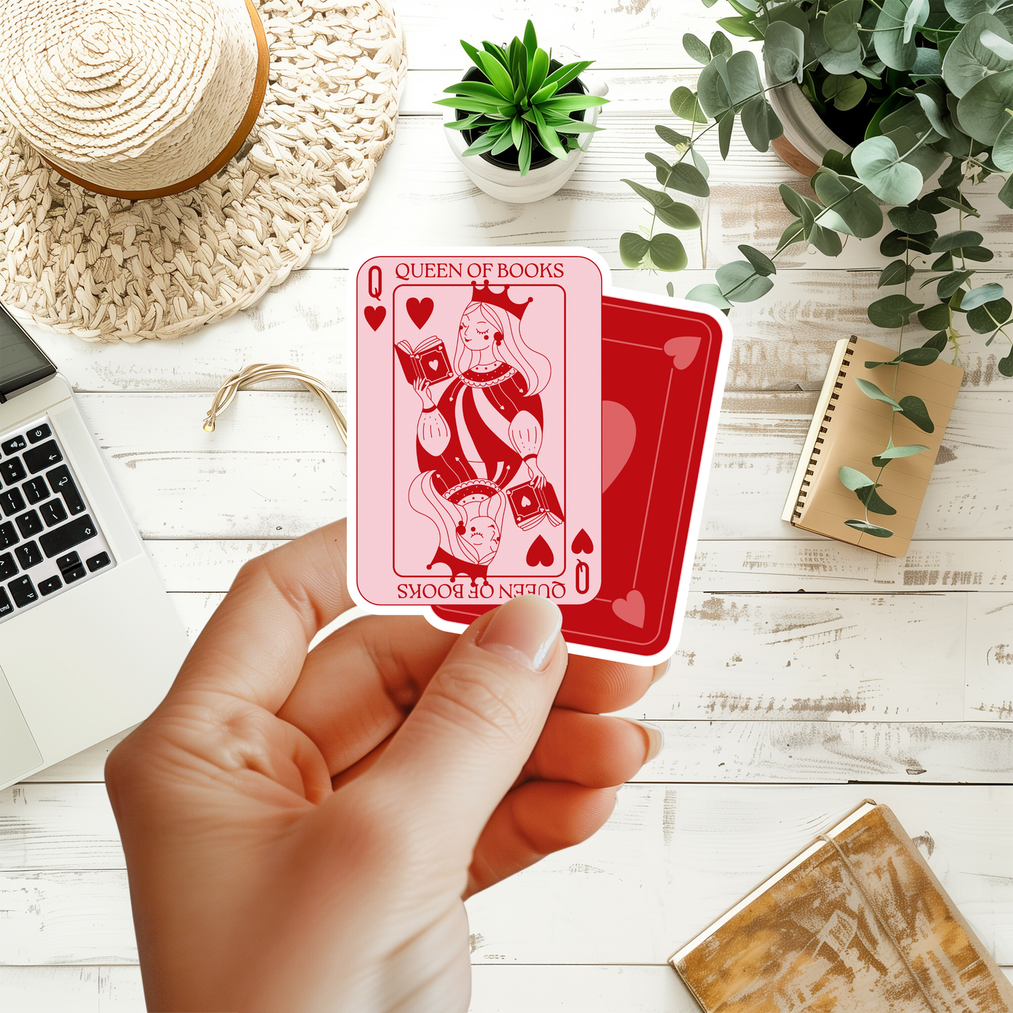 Queen Of Books Sticker