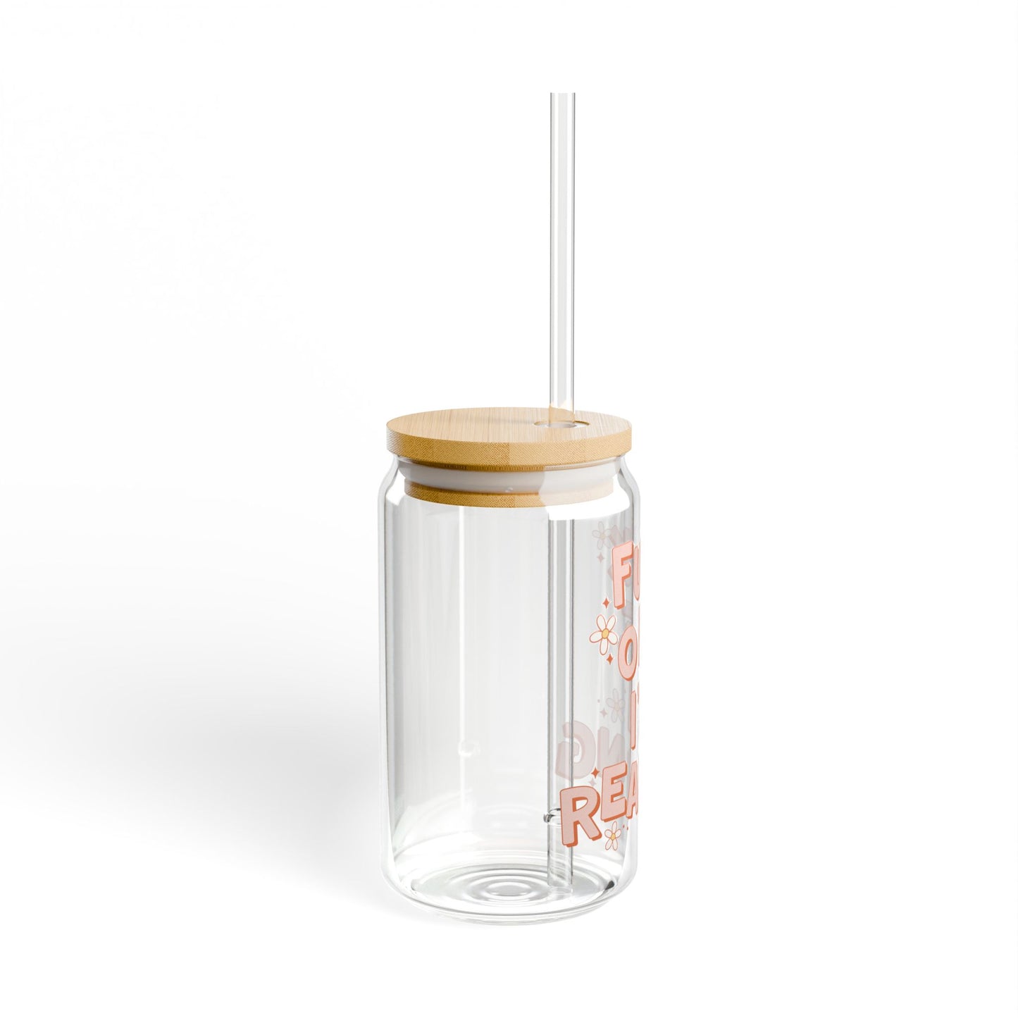 Fuck Off I'm Reading 16oz Glass Iced Coffee Cup