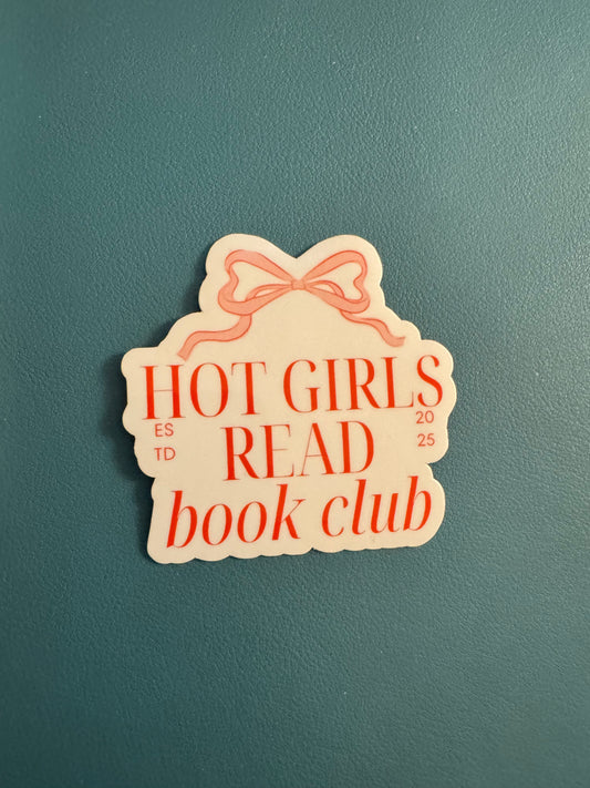 Hot Girls Read Book Club Sticker