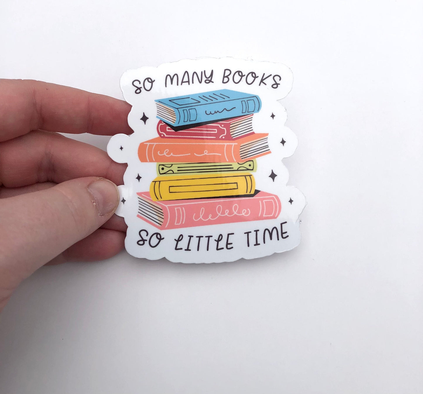 So Many Books So Little Time Waterproof Sticker | TBR List, Book Lover, Smutty Books,  Mystery Novels, Water Bottle Sticker, Bookish Gift