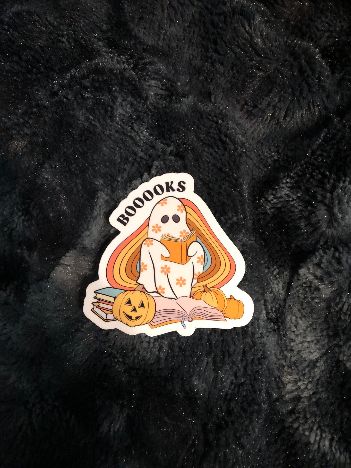 Book Ghost Waterproof Sticker, Halloween Sticker, Bookish Gift, Book Accessories,  Bookworm Gift, Book Lover Gift, Kindle Sticker