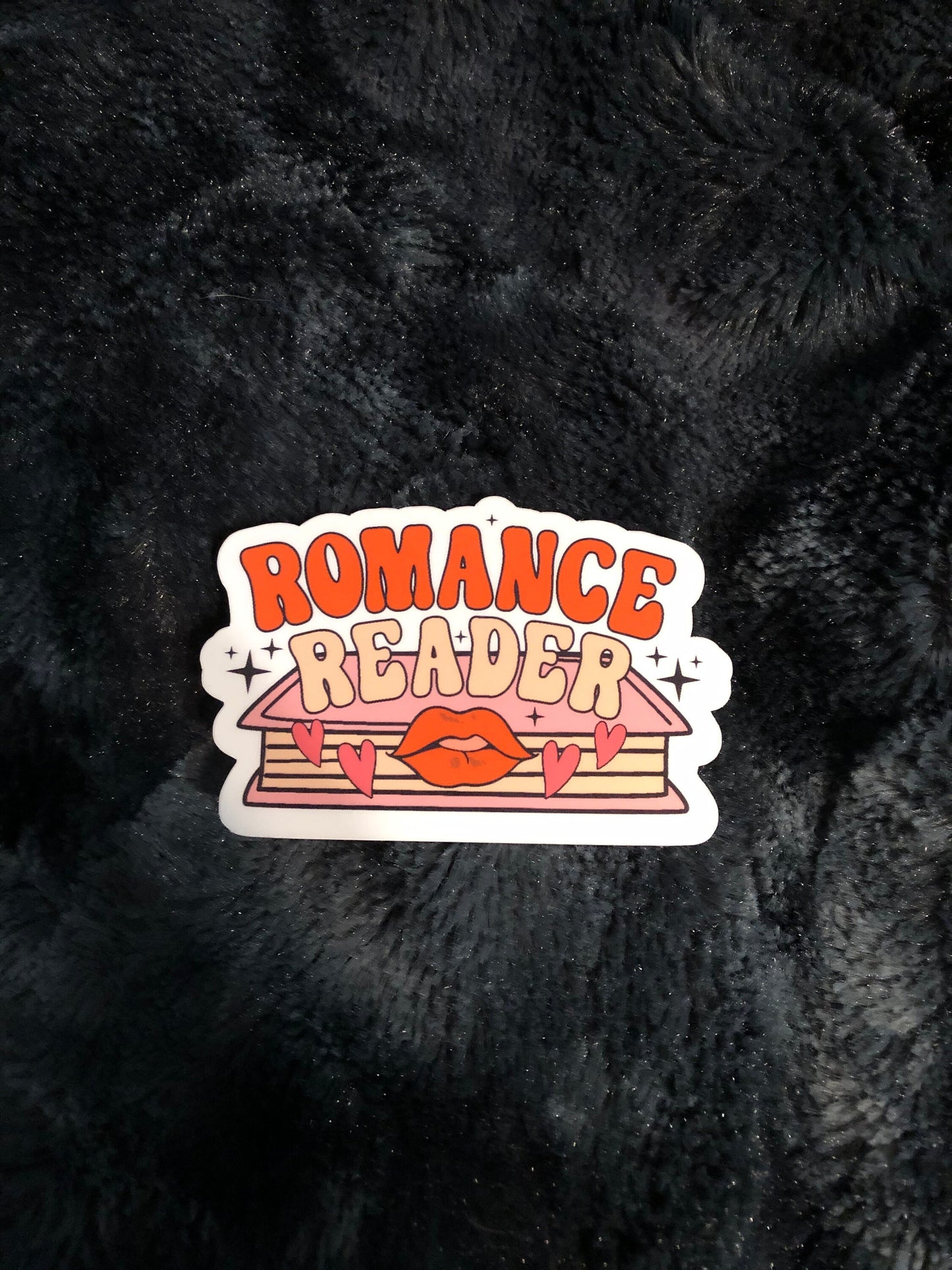 Romance Reader Waterproof Sticker, Bookish Gift, Book Accessories, Book Lover Sticker, Bookworm Gift, Romance Book Decoration, Smut, TBR