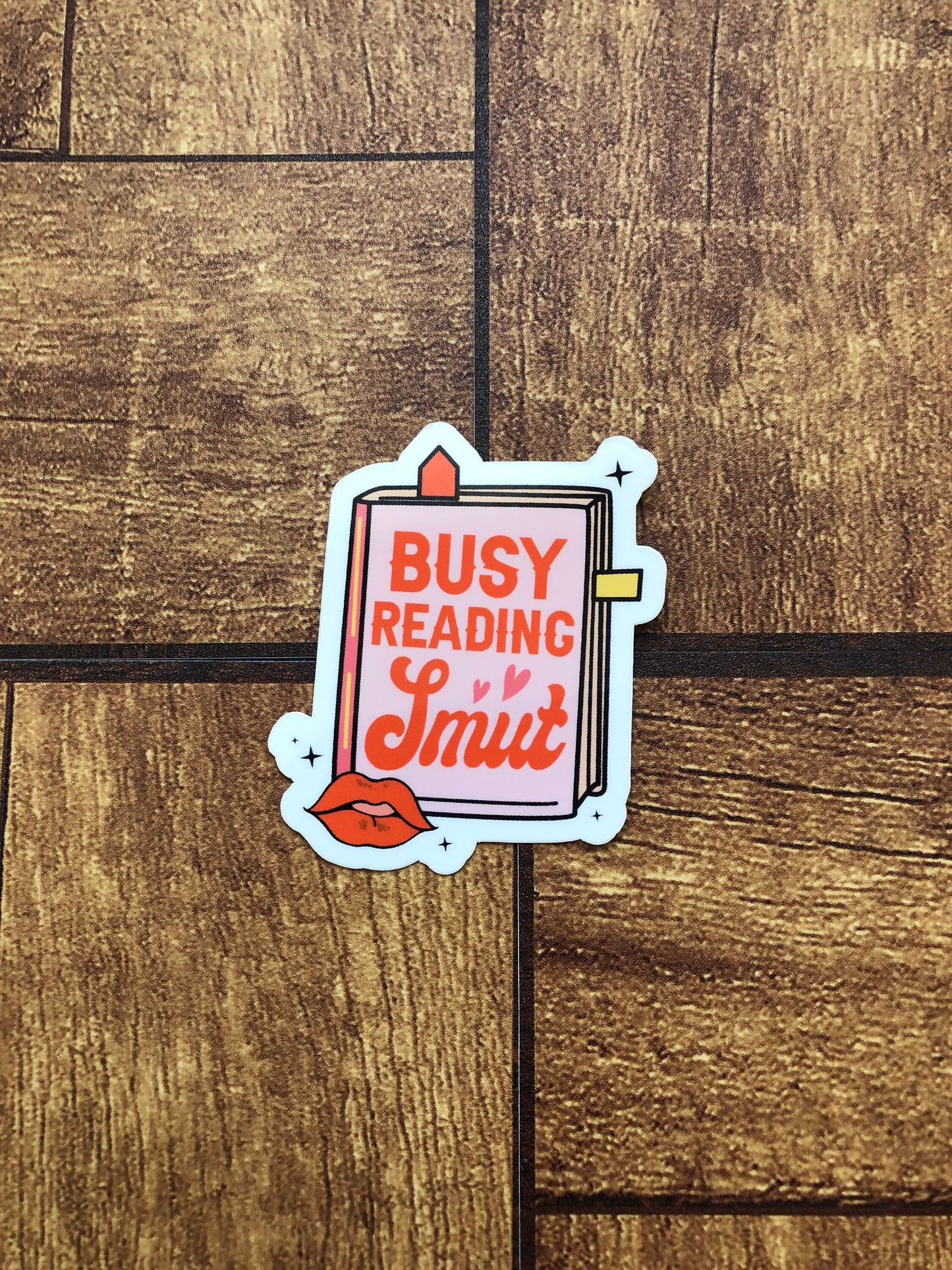 Busy Reading Smut Sticker, Spicy Book Sticker, Book Lovers, Bookstagram, BookTok, Bookworm, Kindle Sticker, Bookish Gift, Waterproof Sticker