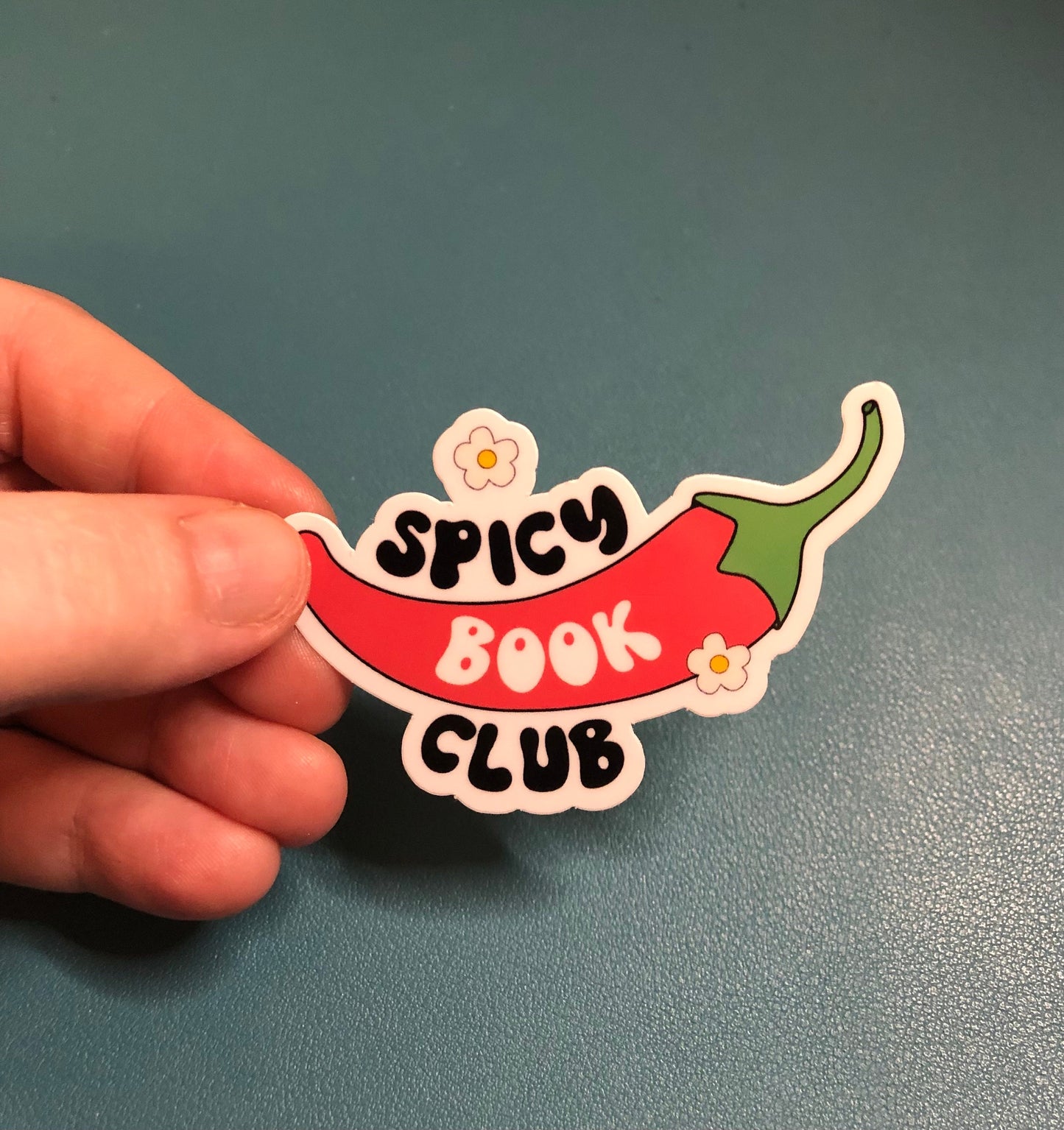 Spicy Book Club Waterproof Sticker, Smutty Books Sticker, Dark Romance Books, Fantasy Books, Book Lover Sticker, BookTok, Gift for Reader