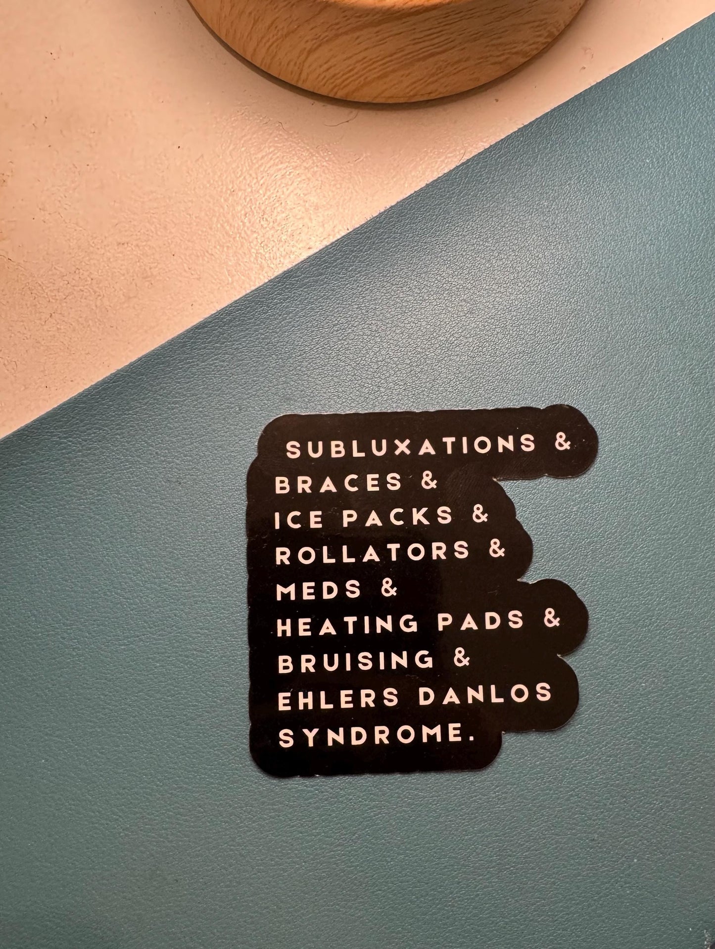 Chronic Illness Sticker, Invisible Illness Sticker, Ehlers Danlos Syndrome Sticker,Rare Disease, Medical Zebra, End Ableism, Disability