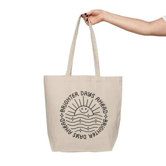 Brighter Days Ahead Tote Bag, Positivity Tote Bag, Sunshine Themed Bag, Grocery Tote, Reusable Bag