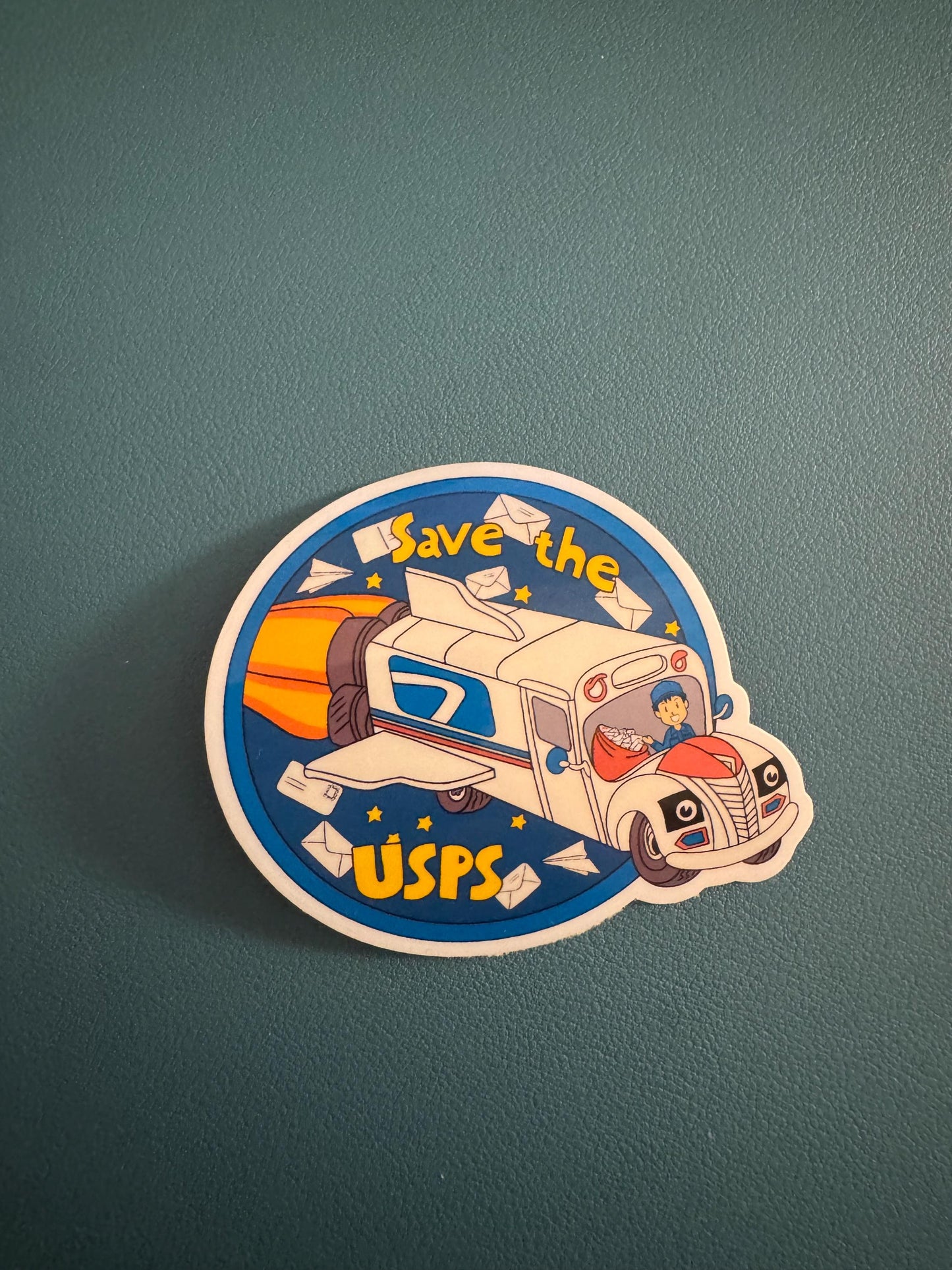 Save The USPS Waterproof Sticker, US Postal Service, Mail Man, Post Office Sticker