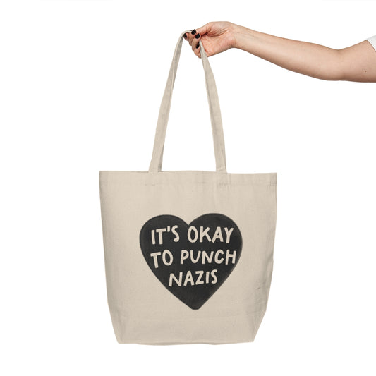 It's Okay To Punch Nazis Tote Bag