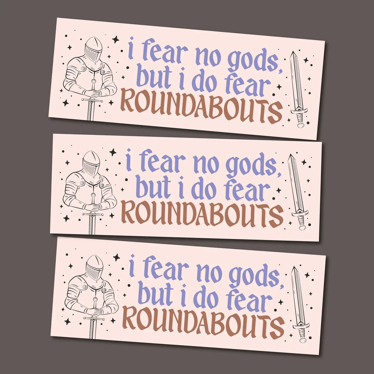 I Fear Roundabouts Magnetic Bumper Sticker